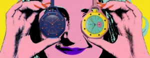 Audemars Piguet × Swatch Royal Pop Bioceramic pocket watches in multiple colors