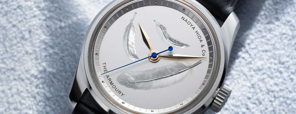 Naoya Hida The Armoury Type 4A-2 Floating Feathers with hand engraved silver dial