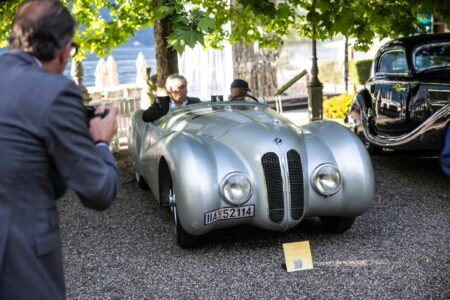 BMW Stole The Spotlight At Villa d’Este For More Than One Reason 1937 BMW 328 Bügelfalte displayed at Concorso d’Eleganza Villa d’Este on Lake Como