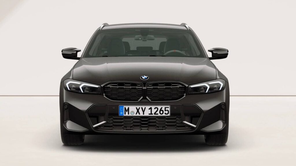 BMW M340i Black Package Gives the G20 3 Series a Darker Final Act BMW M340i Black Package with black exterior trim and Jet Black wheels