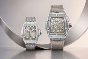 Hublot Spirit of Big Bang Essential Taupe 42mm chronograph and 32mm automatic watches