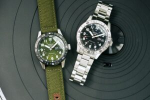 Seiko Adds a Compass Bezel to the 5 Sports Field Series Seiko 5 Sports Field Series watch with compass bezel and luminous Arabic numerals