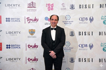 Dr Waseem Kotoub speaking about UK Qatar fashion and cultural collaboration