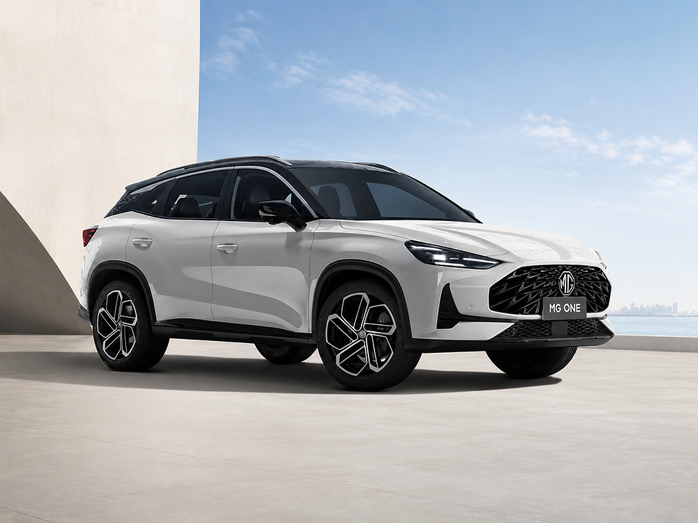 MG SUVs displayed at an Auto Class Cars showroom in Qatar