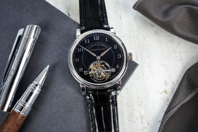 A. Lange & Söhne 1815 Tourbillon Brings Black Enamel Drama to Platinum Precision A. Lange & Söhne 1815 Tourbillon in platinum with black Grand Feu enamel dial