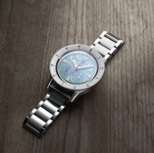 Albishorn Thundergraph Khumbu Turns Fictional Vintage Into a Serious Indie Chronograph Albishorn Thundergraph Khumbu watch on a leather strap with expedition-inspired vintage styling