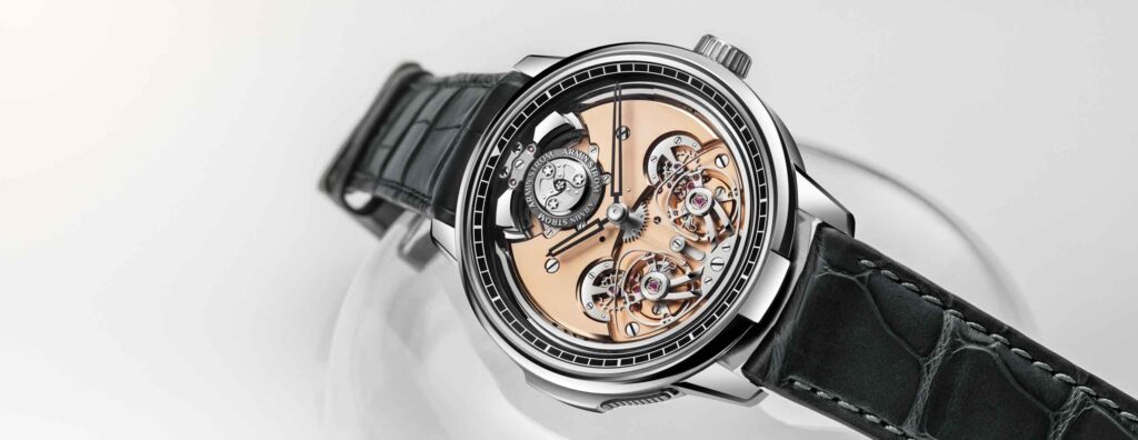 Armin Strom Minute Repeater Resonance 12:59 First Edition with salmon dial and visible hammers