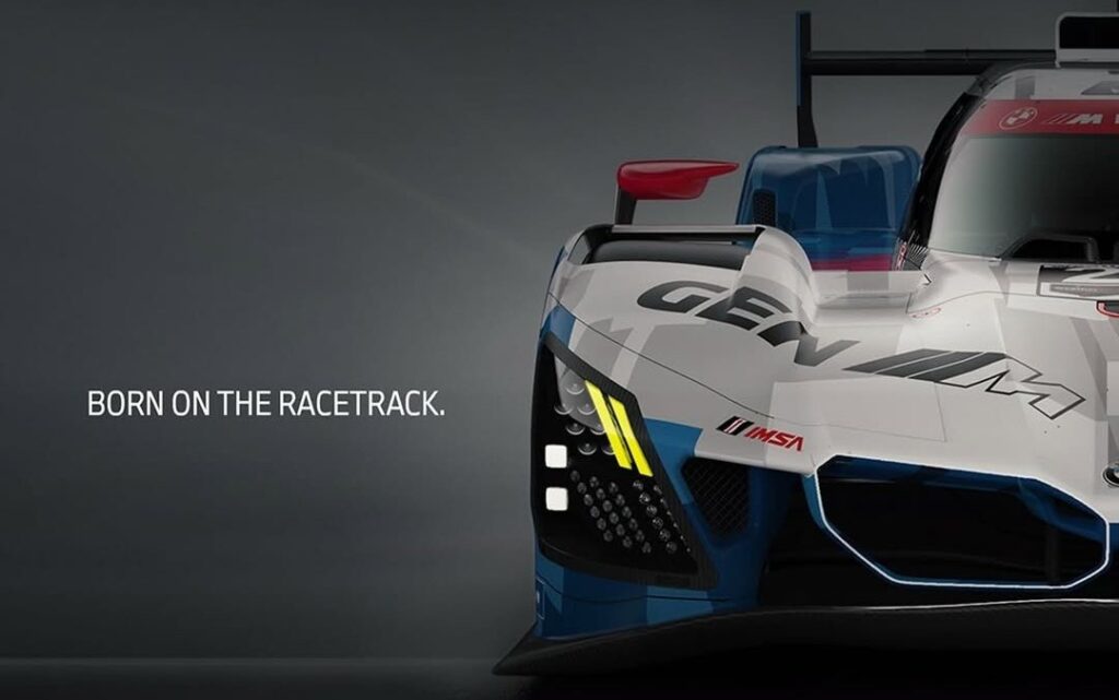 BMW M Teases a Road Car With M Hybrid V8 Yellow-Eyed Attitude BMW M road car teaser with yellow M Hybrid V8-inspired lights