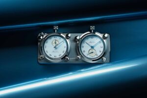 Baltic Tour Auto Rally Timer limited edition stopwatch and dash clock with light blue dials