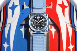 Bell & Ross BR-X3 Patrouille de France limited edition watch with blue accents
