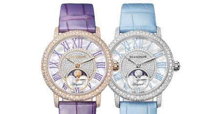 Blancpain Ladybird Colors Diamond Bloom watch with snow-set diamonds