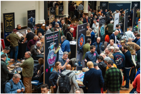 Collectors exploring British independent watch brands at British Watchmakers’ Day 2026 in Lindley Hall, London