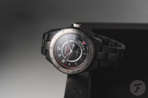 Chanel J12 Superleggera Caliber 12.1 in matte black ceramic with black dial and steel bezel insert