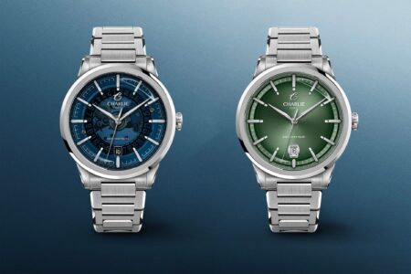 Charlie Paris Alliance Sapphire with smoked blue dial on steel bracelet