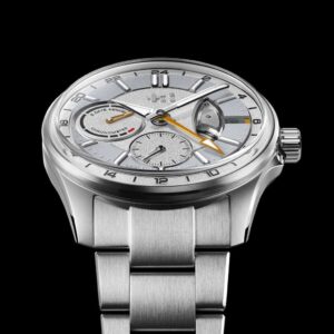 Christopher Ward C63 Sealander True GMT watch with black dial