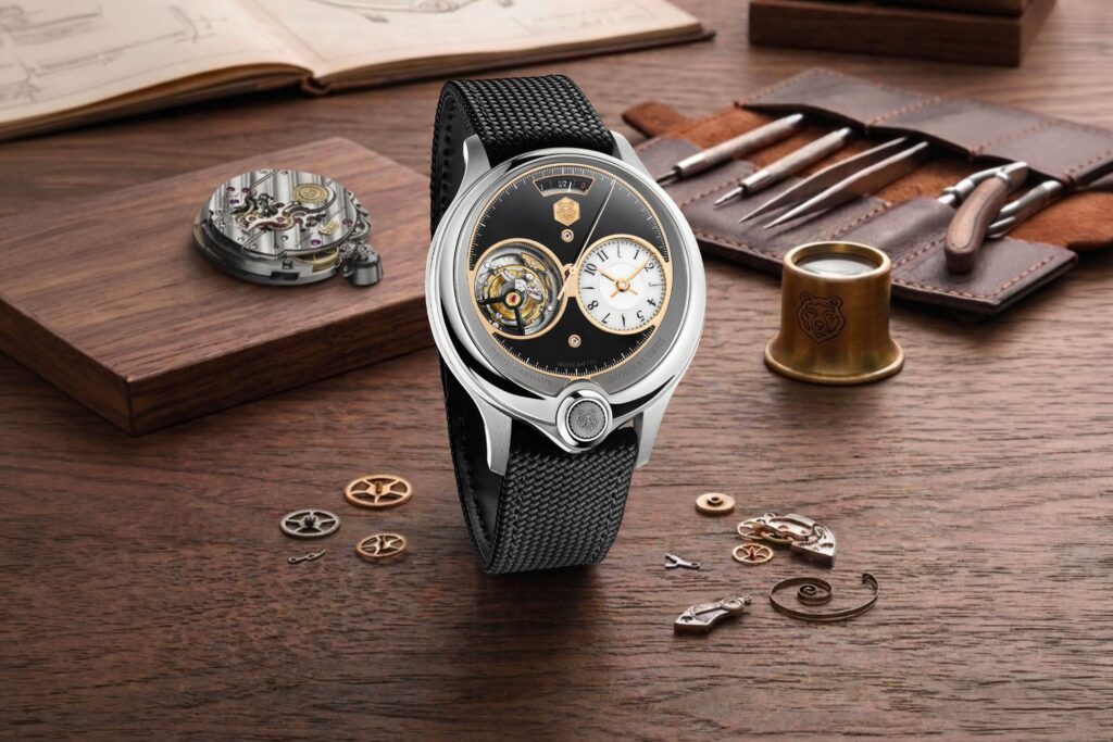 David Candaux DC1 Platinum Art of the Tourbillon with black onyx dial and platinum case