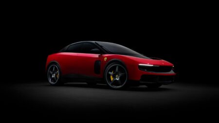Ferrari Luce Brings Maranello Into the Electric Era With a Shockingly Minimalist Shape Ferrari Luce electric car with minimalist bodywork and black front fascia