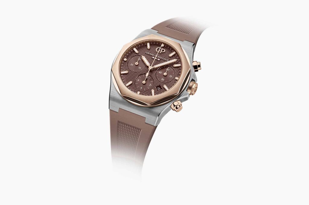 Girard-Perregaux Laureato Chronograph in chocolate brown