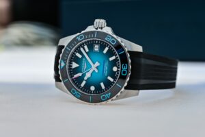Longines HydroConquest Commonwealth Games 2026 limited edition with teal gradient dial and black rubber strap