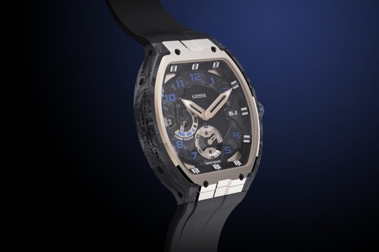Lorige BL-Endurance Evolution Bleu Asphalte Gold Edition with carbon case and rose gold bezel