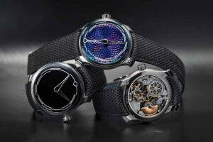 Ming 29.06 Peep Show titanium watch with polarized sapphire dial effect