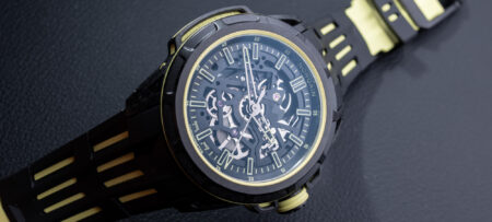 NORQAIN Wild ONE Skeleton X-Lite limited edition watch in black and yellow