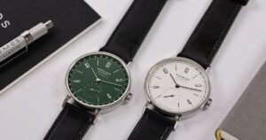 Nomos Glashütte Tangente neomatik 38 Update in 18 kt gold