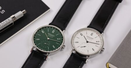 Nomos Glashütte Tangente neomatik 38 Update in 18 kt gold