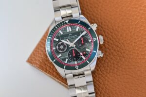 Norqain Turns the Adventure Chrono Into a Swiss Football Limited Edition Norqain Adventure Chrono Swiss Football National Team Limited Edition with green dial and red football accents