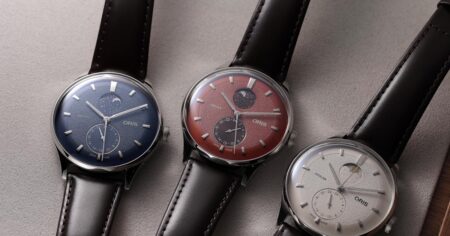 Oris Artelier Complication 2026 watch with moon phase and second time zone display