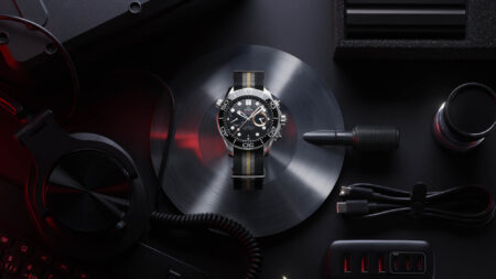 Omega Seamaster Diver 300M Chronograph 007 First Light with black ceramic dial