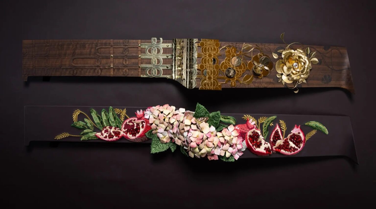 Rolls-Royce Debuts Four New Bespoke Craft Techniques for the Phantom Gallery Rolls-Royce Phantom Gallery artwork with hand-sculpted leather flowers, embroidered details and brass craftsmanship