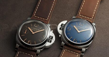 Panerai Luminor PAM01731 and Luminor Destro PAM01732 watches inspired by 1960s design