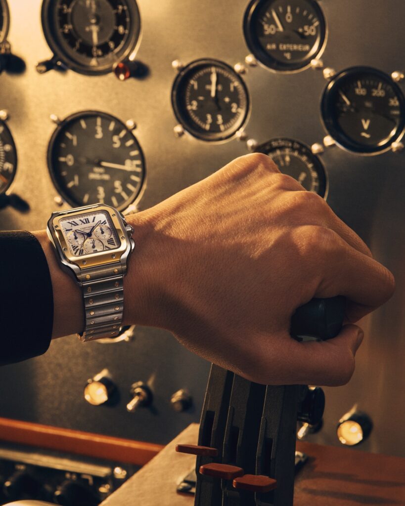 Cartier Santos 2026 chronograph and Santos-Dumont watches in steel, gold and platinum