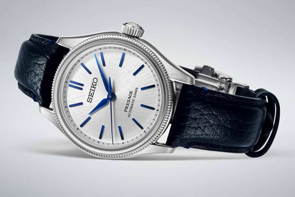 Seiko Presage 145th anniversary limited edition watches with blue Arita porcelain and white shironeri inspired dials
