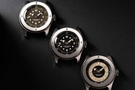 Serica Ref. 7505 Brings the Field Chronometer Down to 35mm Serica Ref. 7505 Field Chronometer with enamel dial and Bonklip bracelet