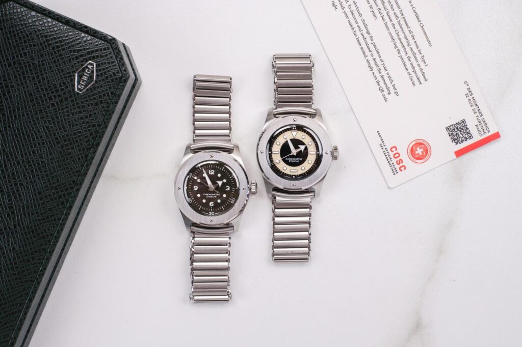 Serica Shrinks Its Field Chronometer To A Properly Toolish 35mm Serica Ref. 7505 Field Chronometer in stainless steel on Bonklip bracelet