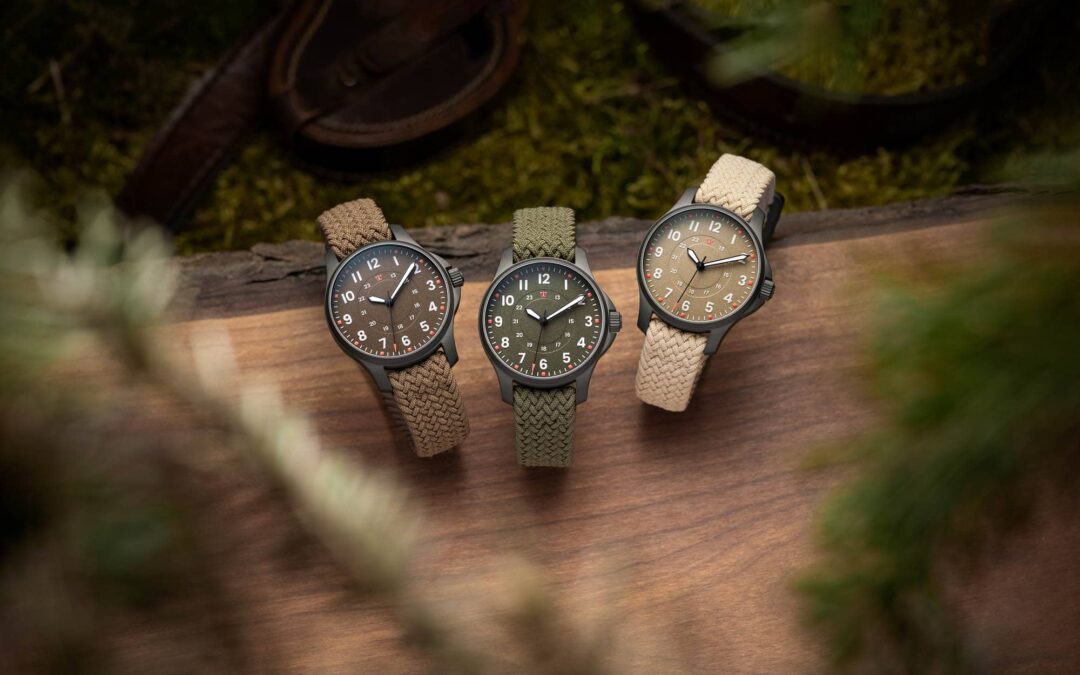 Stowa Terra Fieldwatch models with earthy Soil, Forest and Desert dial colors