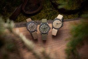 Stowa Terra Fieldwatch models with earthy Soil, Forest and Desert dial colors
