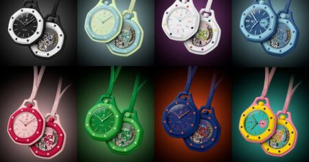 Swatch x Audemars Piguet Royal Pop colourful pocket watch editions
