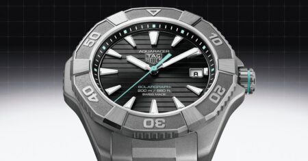 TAG Heuer Broadens the Aquaracer Solargraph Line for 2026 TAG Heuer Aquaracer Solargraph 40 mm and 28 mm watches shown together