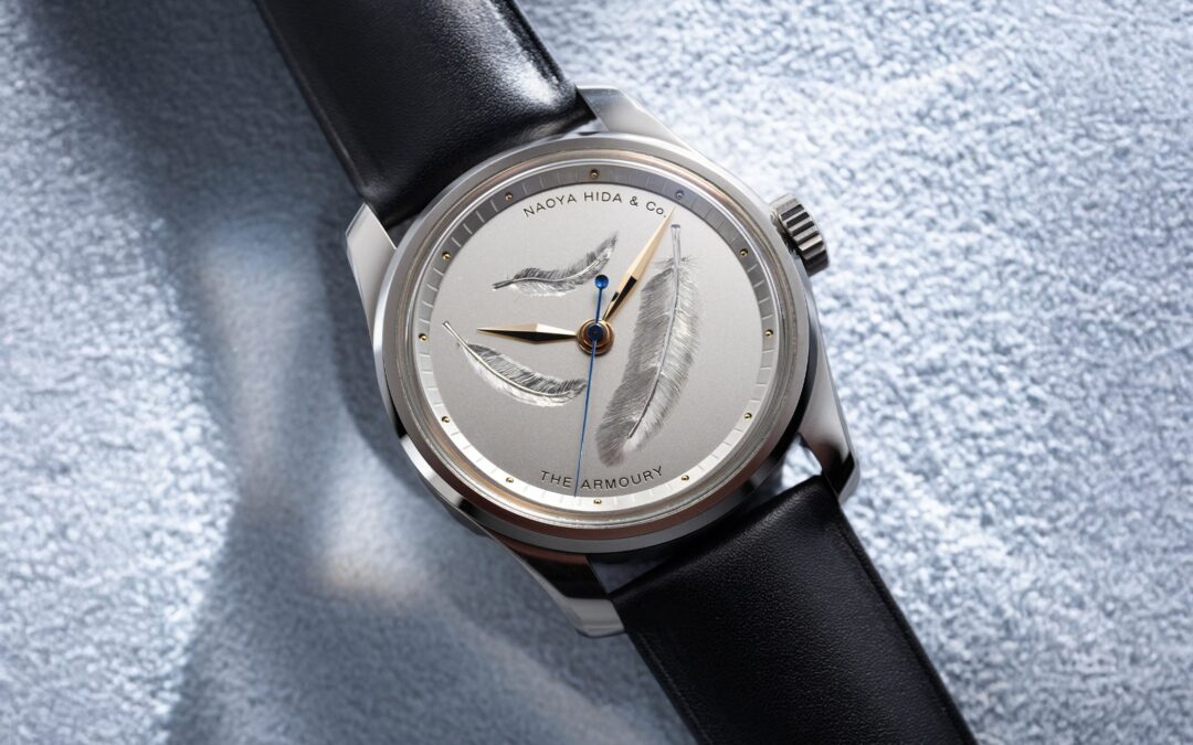The Armoury x Naoya Hida Reference Type 4A-2 Floating Feathers watch with engraved silver dial