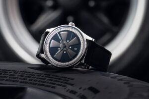 Union Glashütte Noramis Date Limited Edition Petro Surf 2026 with blackened Fuchs wheel-inspired dial
