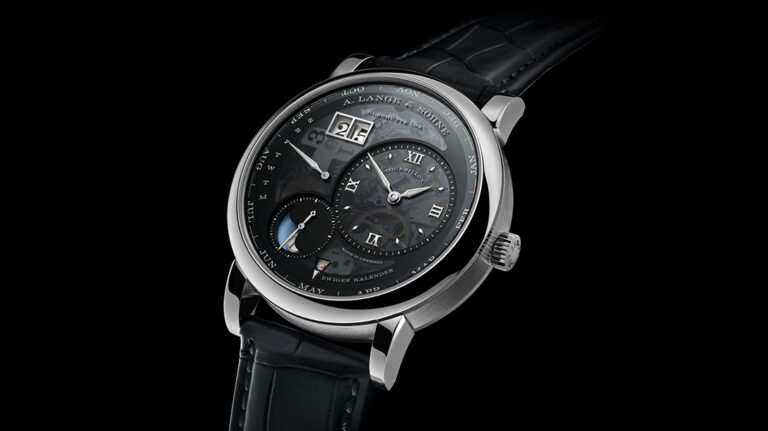 A. Lange & Söhne Lange 1 Tourbillon Perpetual Calendar Lumen in platinum with glowing calendar displays