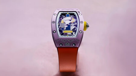 Richard Mille RM 07-01 Coloured Ceramics 2026 gem-set watches in pink, lavender and blue ceramic
