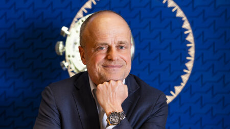 Benoît de Clerck of Zenith with a mechanical Zenith watch movement
