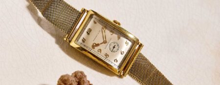 1929 Tiffany-signed Patek Philippe rectangular wristwatch owned by Paul Starrett