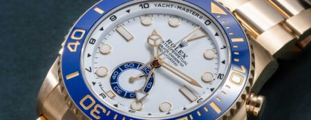 Rolex Oyster Perpetual Yacht-Master II with blue Cerachrom bezel and white dial