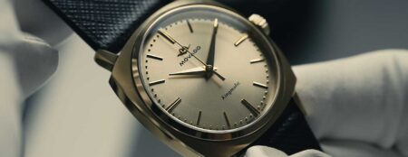 Movado Marks 145 Years With the Return of the Kingmatic Movado Heritage Kingmatic with cushion case and sunray dial