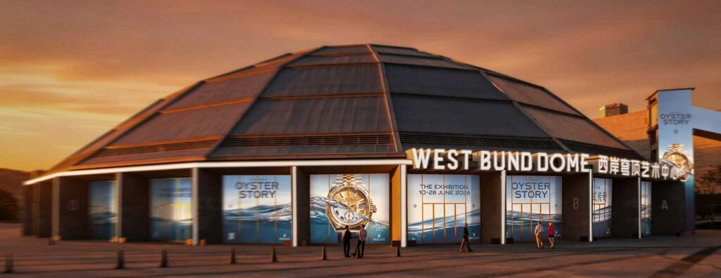 Rolex Marks 100 Years of the Oyster Case With Shanghai Exhibition Rolex Oyster Story exhibition at the Shanghai West Bund Dome celebrating 100 years of the Oyster case